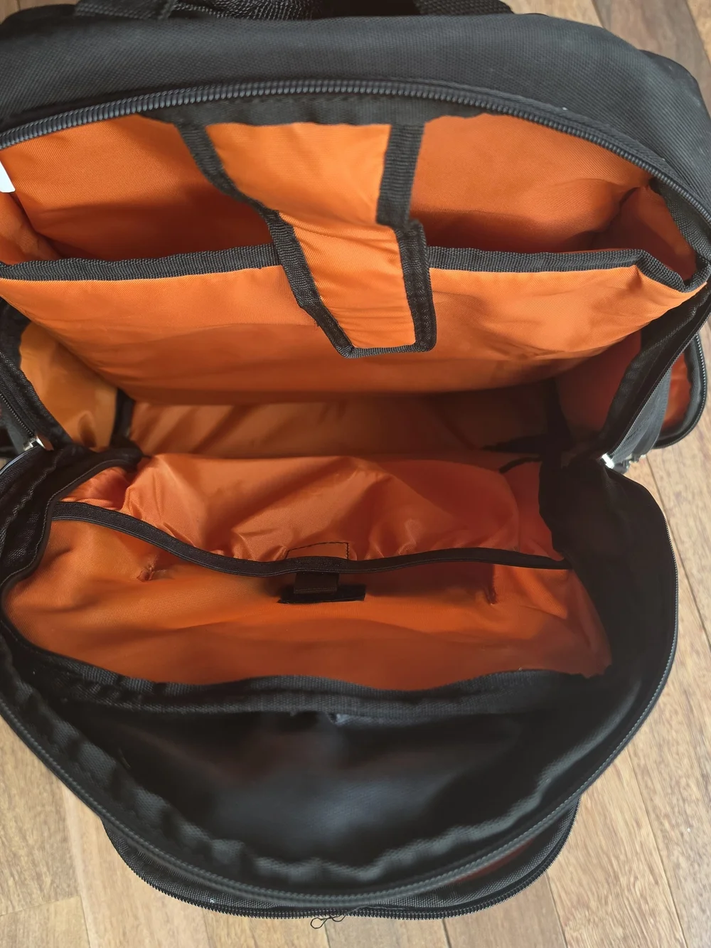 Black and Red Everyday Padded Laptop Travel Backpack